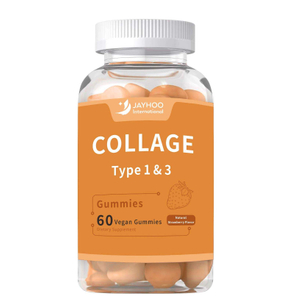 60 жевательных конфет с гидролизованным коллагеном, со вкусом клубники, без ГМО, без глютена, для отбеливания кожи 