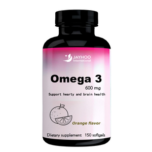 Omega 3 Fish Oil 150 Softgels 600 mg Non-GMO فاقد گلوتن از سلامت قلب و مغز برای بزرگسالان پشتیبانی می کند