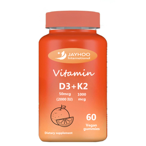 Μη ΓΤΟ Βιταμίνες D3 και K2 Vegan Gummies με βιταμίνες και μέταλλα