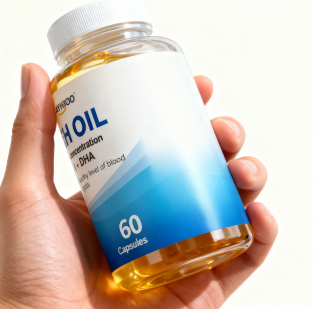 OEM/ODM 6000mg 피쉬 오일 소프트젤, EPA DHA 오메가-3, 비 GMO 함유, 성인에게 적합, 뇌 및 혈액 건강 지원