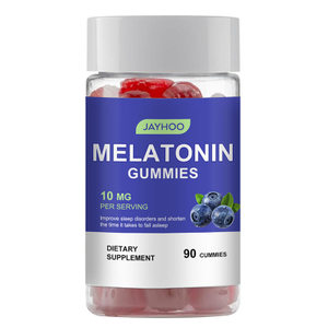 OEM Melatonin Blueberry Flavor Gummies, Adult Sleep Aid, អាហារបំប៉នដំណេក 10mg, ម្សៅអាហារបំប៉នសម្រាប់មនុស្សពេញវ័យ
