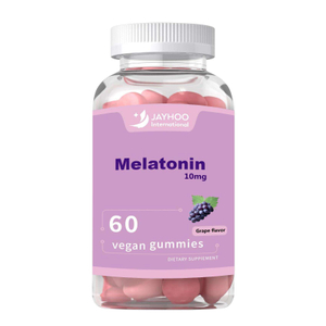 OEM 60 Vegan Gummies 10mg ملاتونین طبیعی با طعم انگور کمک به خواب برای خواب سریعتر بزرگسالان