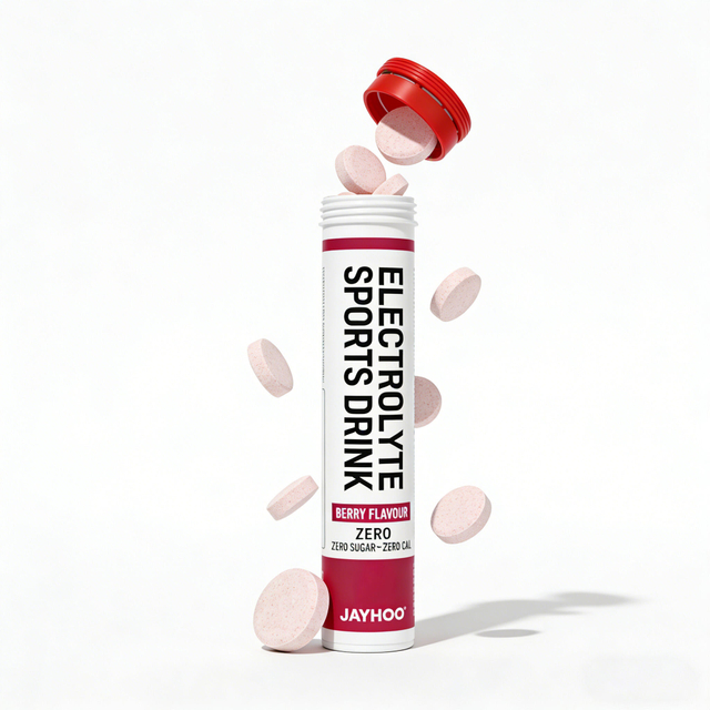 OEM/ODM எலக்ட்ரோலைட் மாத்திரைகள் - வைட்டமின் சி நிறைந்த ஹைட்ரேட்டிங் மாத்திரைகள், 0 கலோரிகள், சர்க்கரை இல்லாதது, நீரேற்றம், பெர்ரி சுவையை அதிகரிக்கிறது