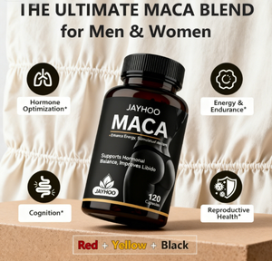 120 Maca แคปซูล Non-GMO Ayurvedic Cordyceps Black Maca Root Capsules มังสวิรัติ Maca แคปซูล
